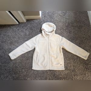 The north face fleece jacket white women size S